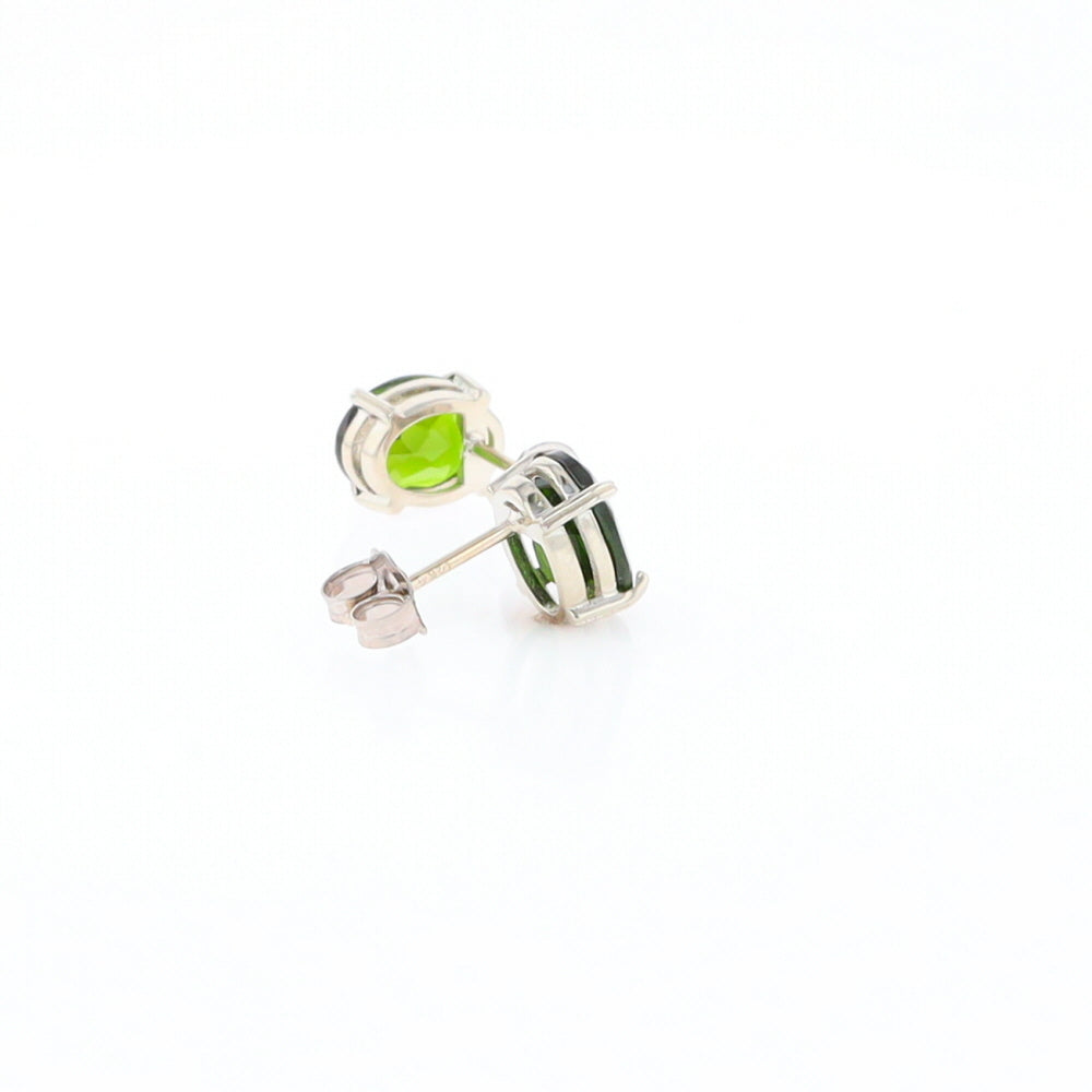 Chrome Diopside Solitaire Studs