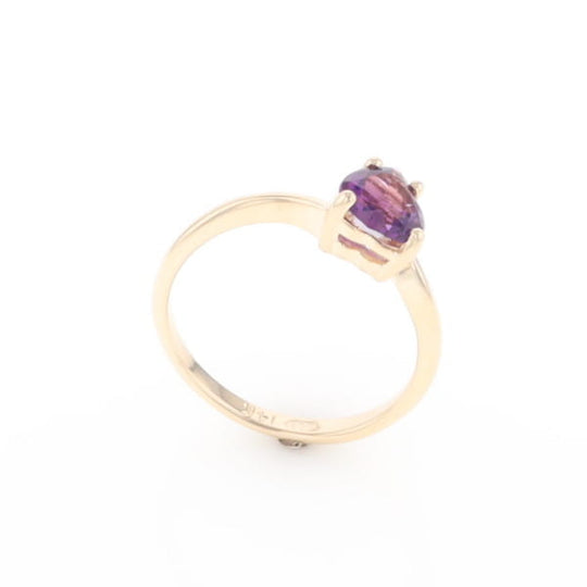Heart Amethyst Ring