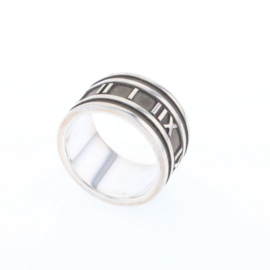 Tiffany & Co Sterling Silver Roman Numerals Ring