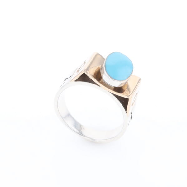 Bezel Set Turquoise Ring