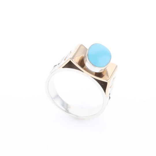 Bezel Set Turquoise Ring
