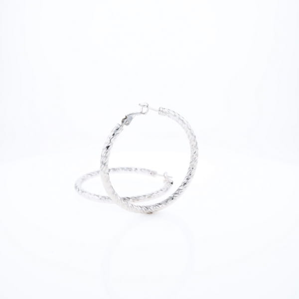 Diamond Cut Hoops