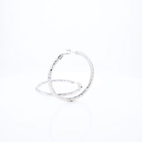 Diamond Cut Hoops
