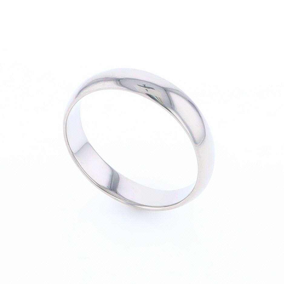 White Gold Standard Fit Wedding Band