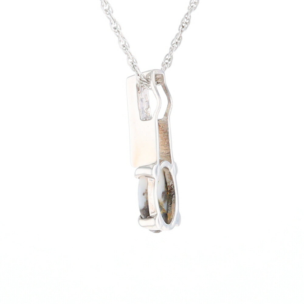 Gold Quartz Cabochon Pendant