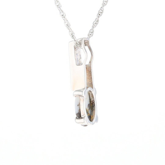 Gold Quartz Cabochon Pendant