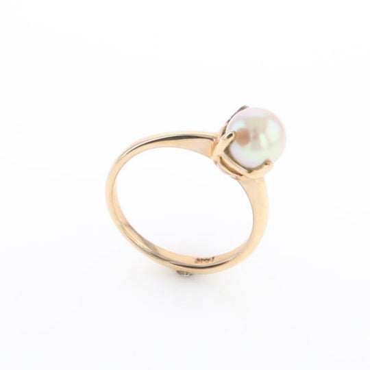 Solitaire Cultured Pearl Ring