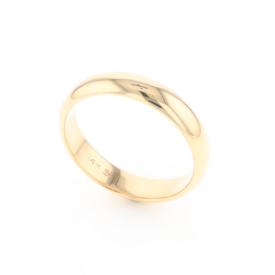 High Polished Comfort Fit Wedding Band