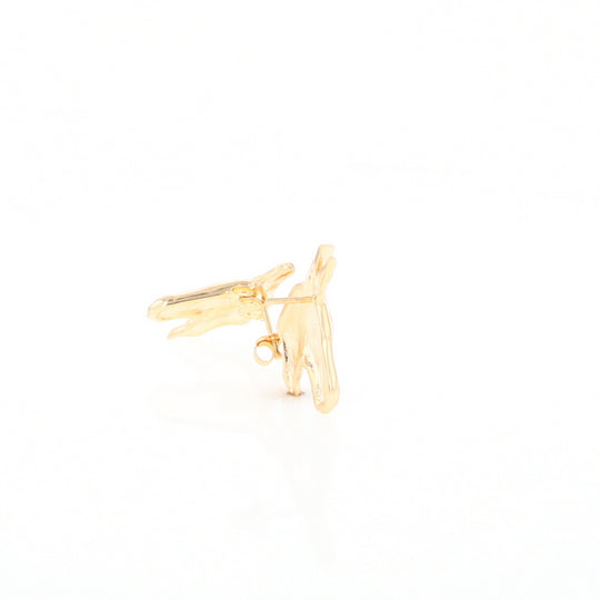 Gold Donkey Earrings