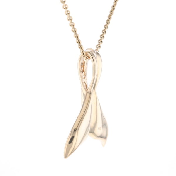 Whale Tail Necklaces Natural Gold Quartz and Nuggets Inlaid Pendant