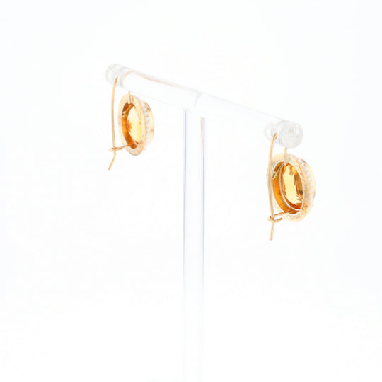 Citrine & Pearl Earrings