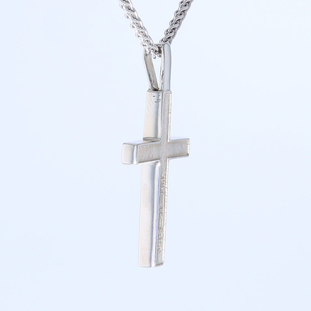 Opal Pendant 4 Section Inlaid Cross