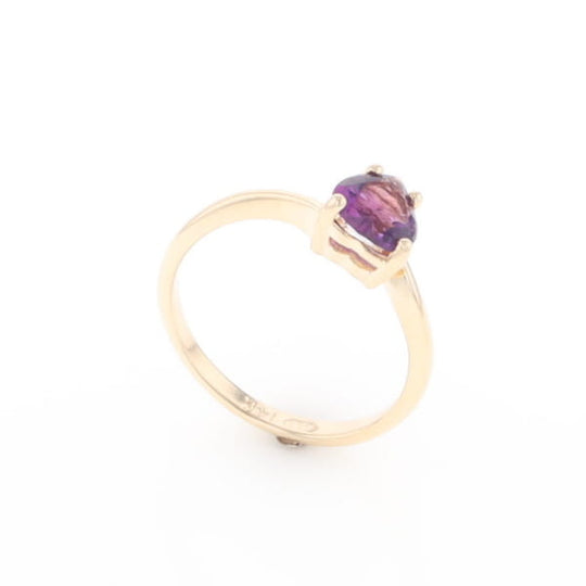 Heart Amethyst Ring