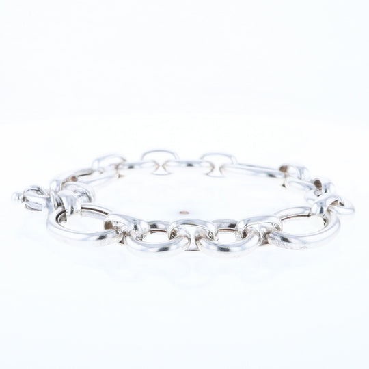 Sterling Silver Open Cable Link Bracelet