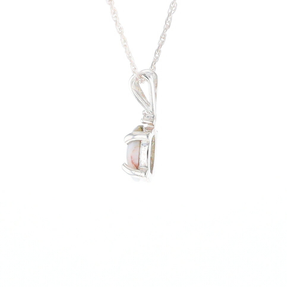 Gold Quartz Cabochon Necklace