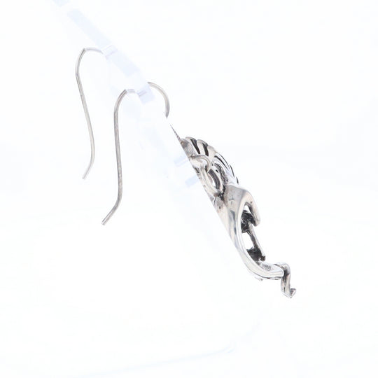 Silver Kokopelli Dangle Earrings