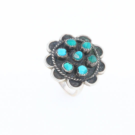 Turquoise Flower Ring