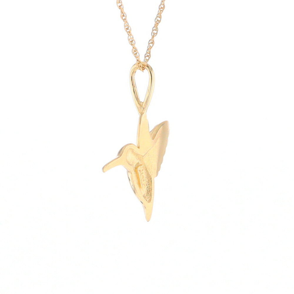 Gold Hummingbird Charm