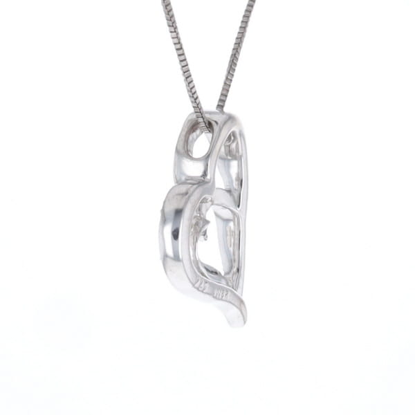 Double Heart Diamond Necklace