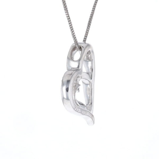 Double Heart Diamond Necklace