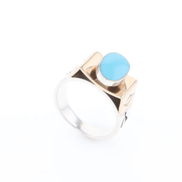 Bezel Set Turquoise Ring