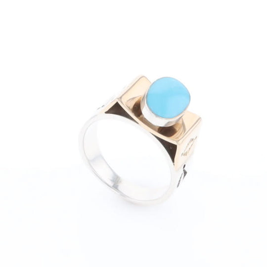 Bezel Set Turquoise Ring