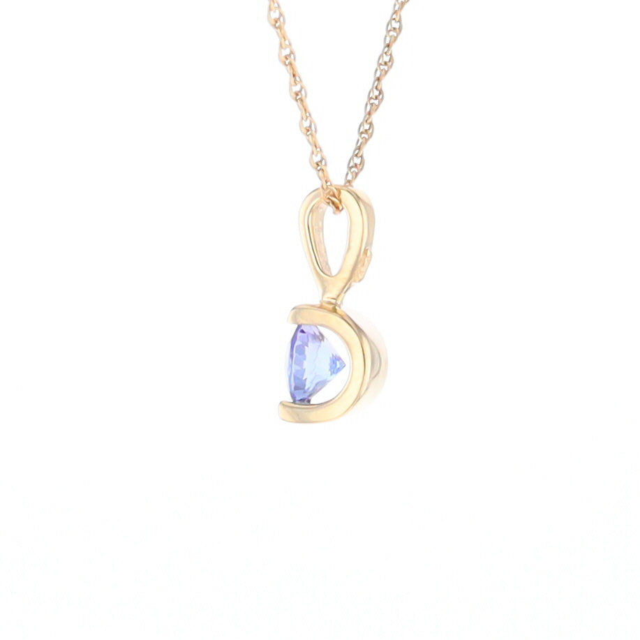 Solitaire Tanzanite Pendant