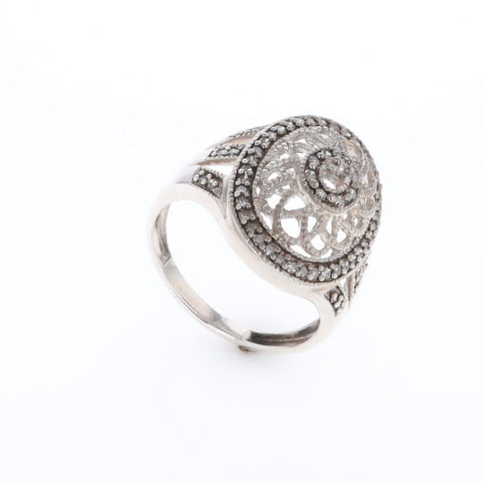Open Work Filigree Design Ring