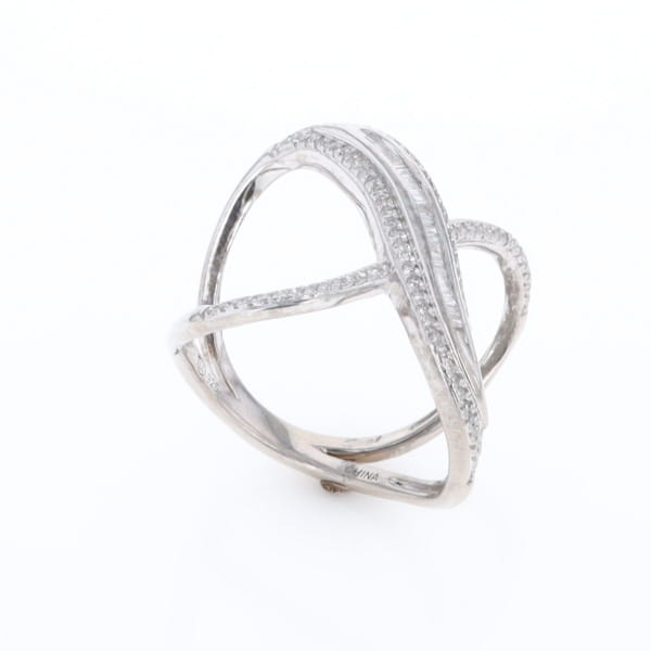 Dramatic Bypass Diamond Ring