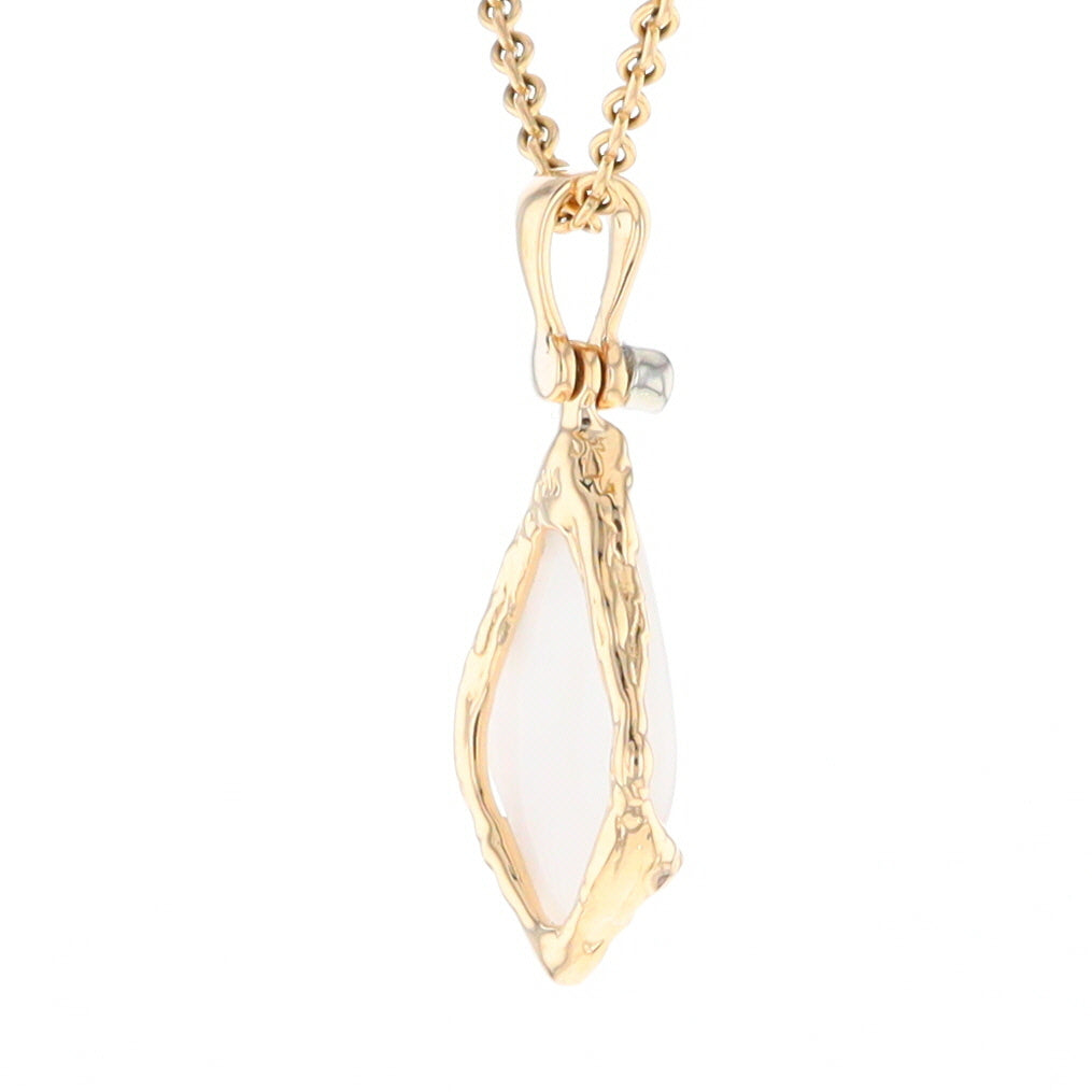 Gold Quartz Freeform Pendant (G2)