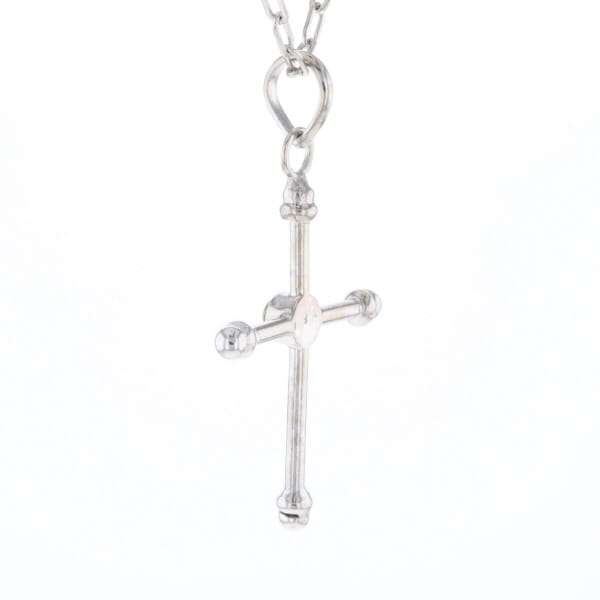 Silver Peridot Cross