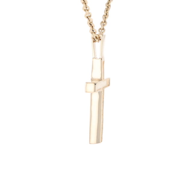 Three Section Gold Quartz Cross - G2