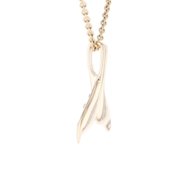 Whale Tail Natural Nuggets Double Inlaid Sea Life Pendant