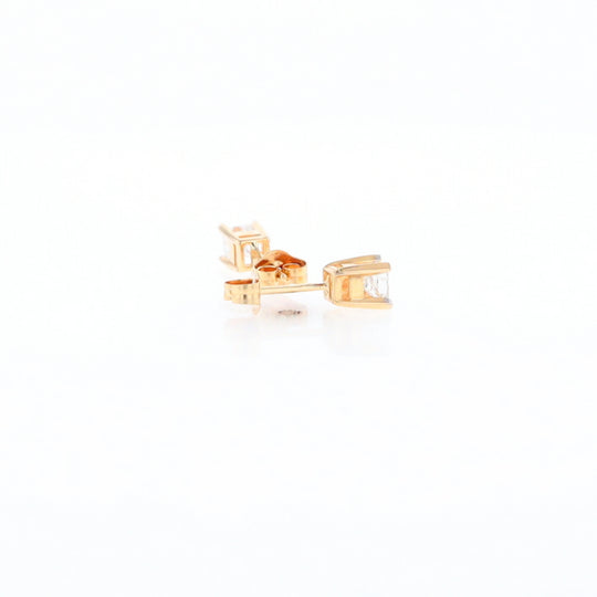 0.48ctw Princess Cut Diamond Studs