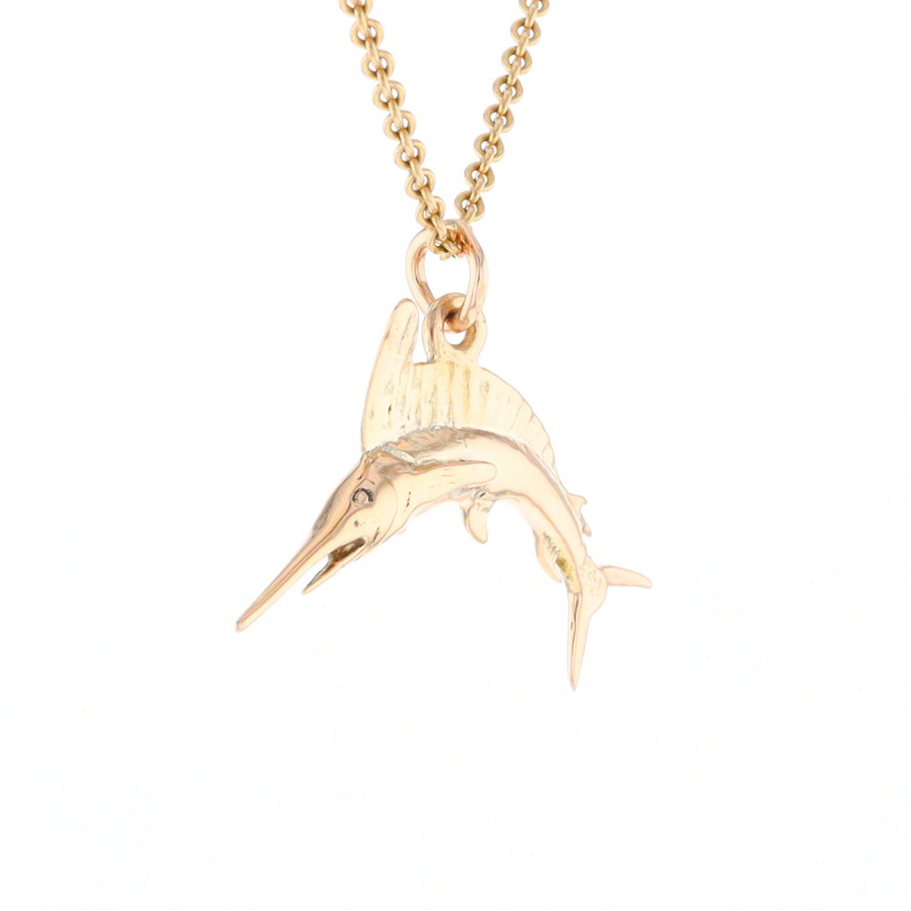 Gold Sailfish Pendant