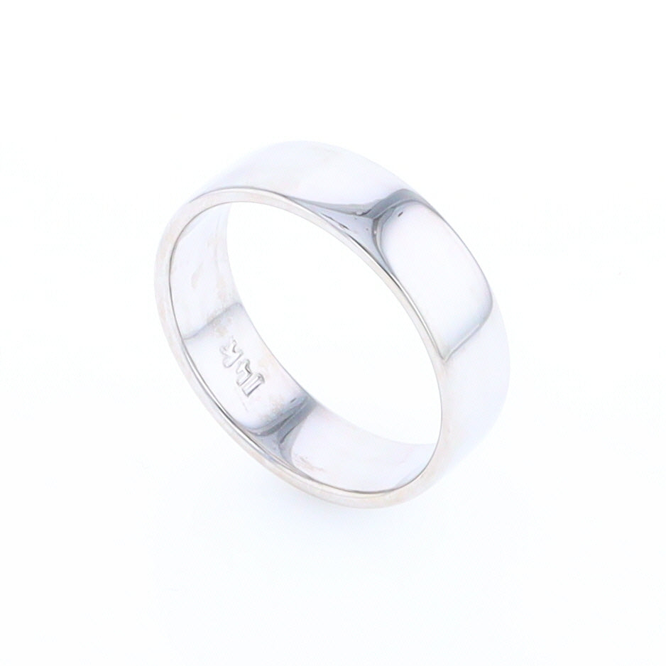 White Gold Wedding Band