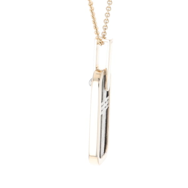 Meteorite Reversible Dog Tag Pendant