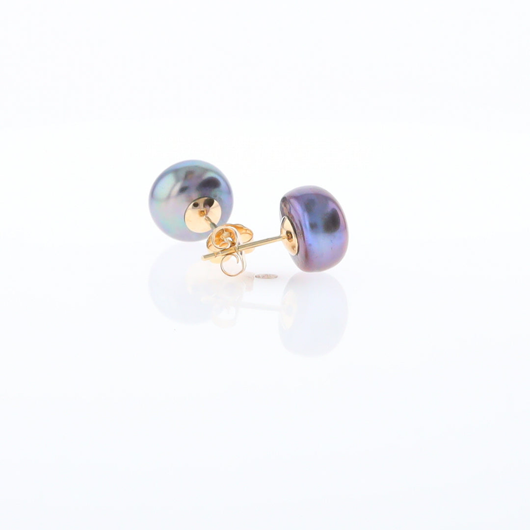 Tahitian Grey Pearl Studs