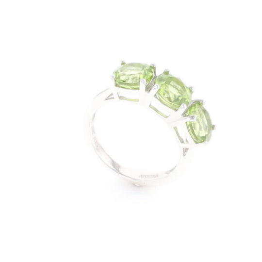 Triple Peridot Ring