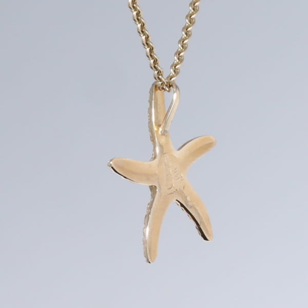 Opal Pendant Inlaid Realistic Star Fish Sea Life Design