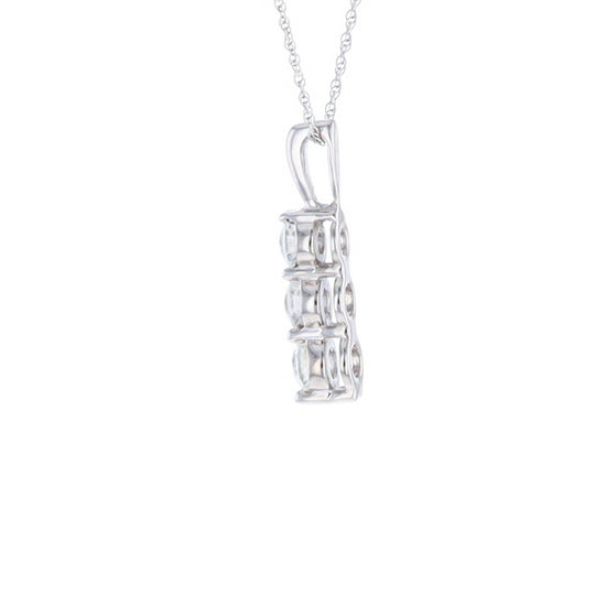 Three Diamond Drop Pendant