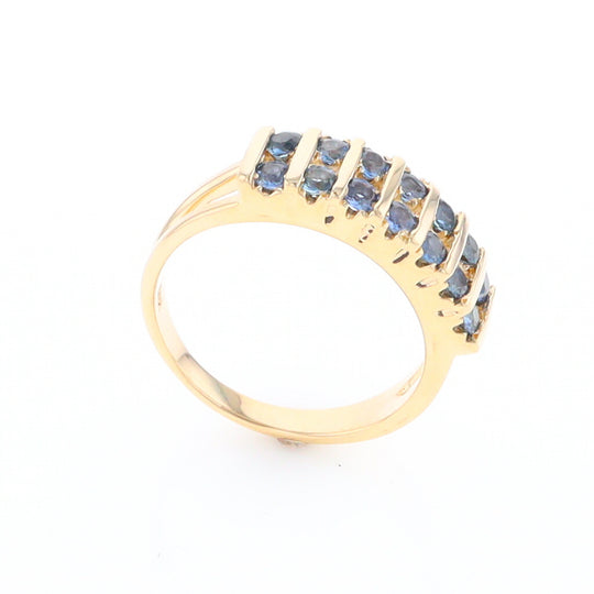 Channel Set Sapphire Ring