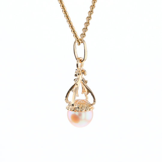 Swirl Chandelier Pearl Pendant