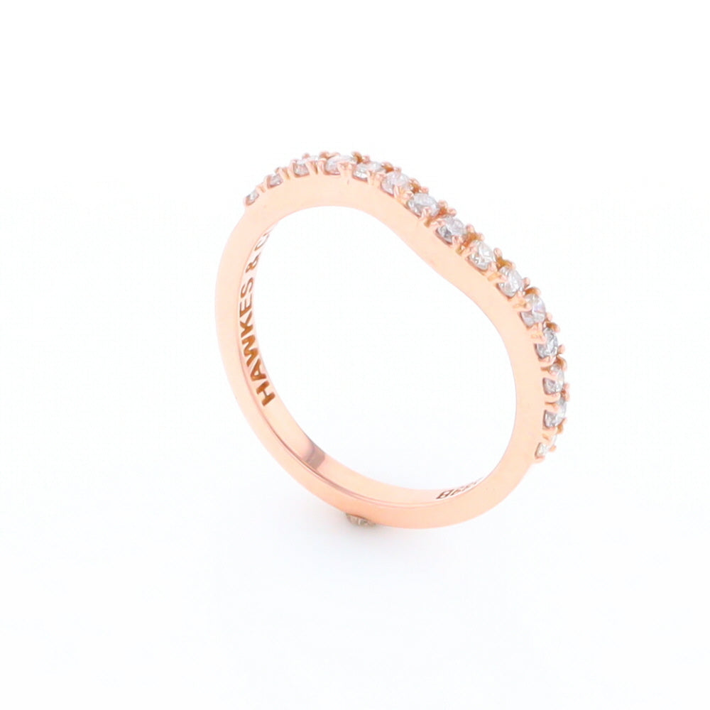 Rose Gold Diamond Wedding Band