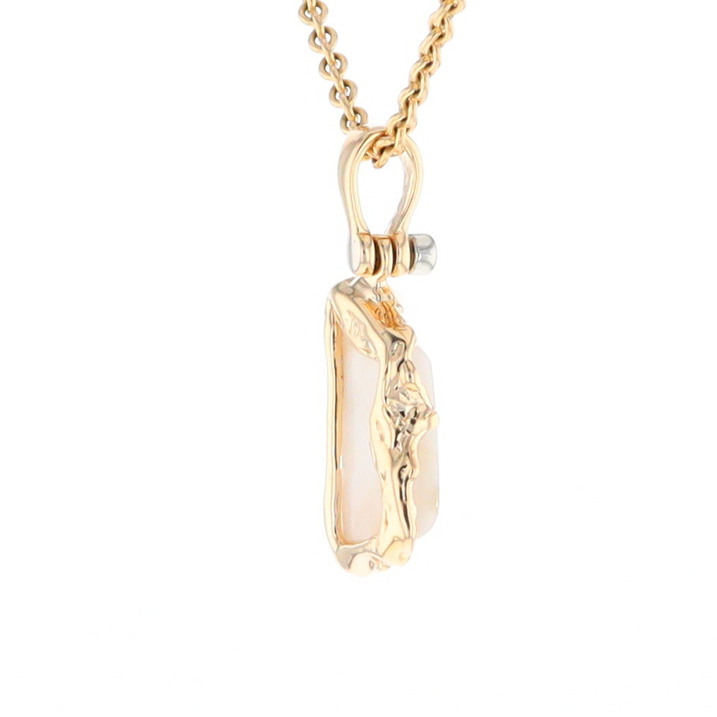 Gold Quartz Freeform Pendant  (G2)