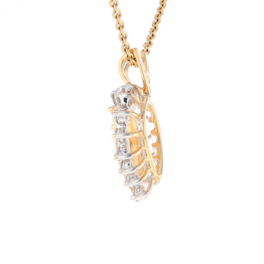 Open Heart Diamond Pendant