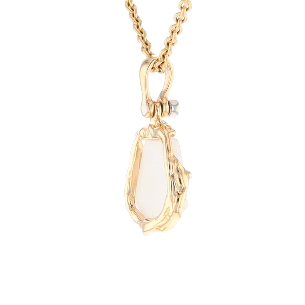 Gold Quartz Freeform Pendant  (G2)