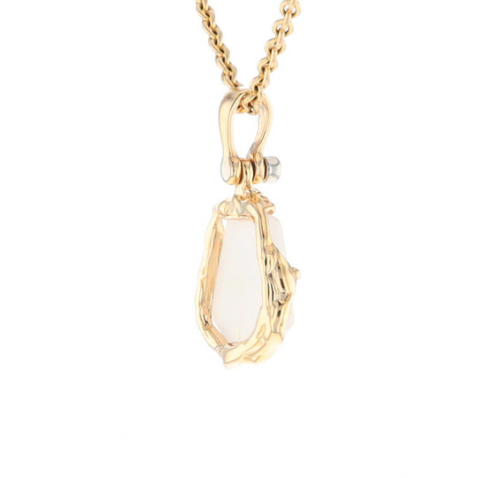 Gold Quartz Freeform Pendant  (G2)