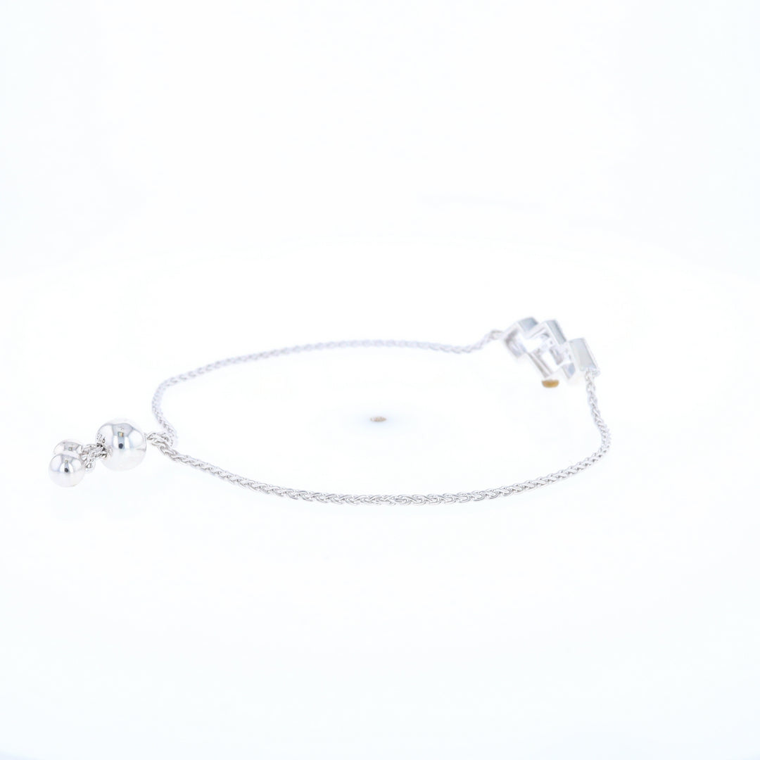 Bypass Diamond Bolo Bracelet