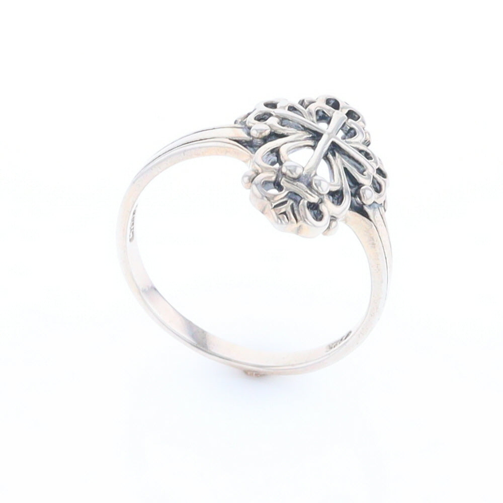 Openwork Cross Ring